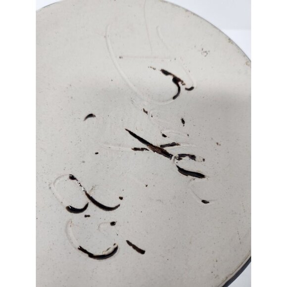 VTG 1985 Studio Pottery Stoneware Kitchen Utensil Crock Holder Glazed Signed - Picture 7 of 9